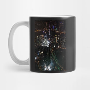 Jin Mao Tower at Night from Above - Shanghai Mug